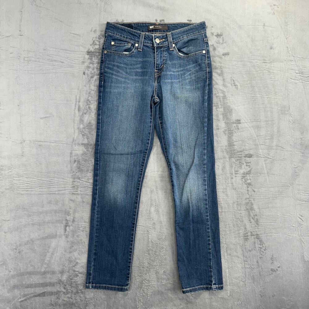Levi's Women's Mid Rise Skinny Jeans‎ Size 27 Blue Dark Wash #2027